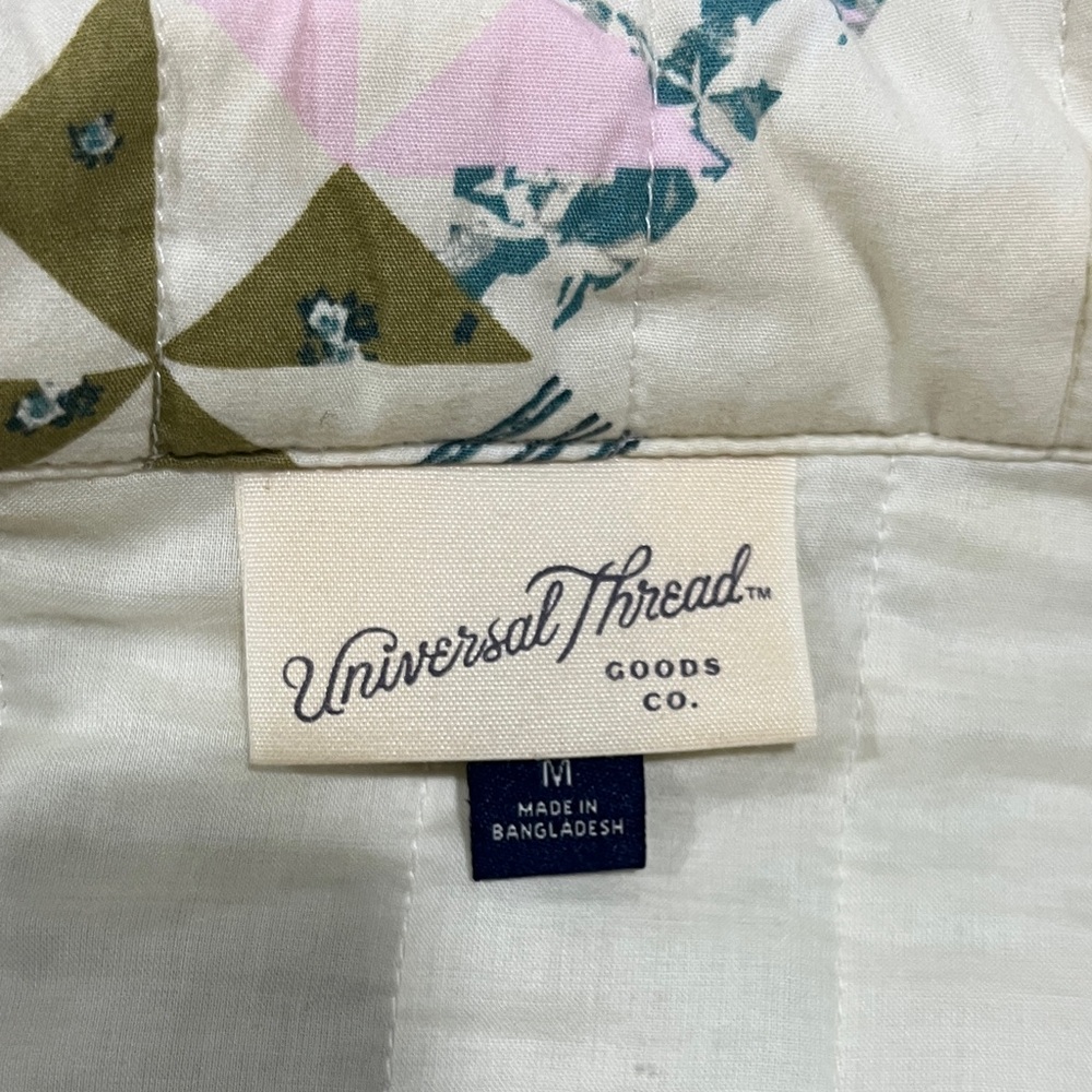 Universal Thread Patchwork Utility Jacket - Cream… - image 14